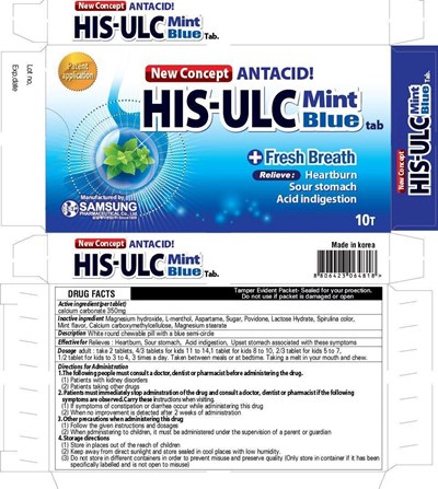 Image Of Carton (His Ulc Mint Blue Blister Pack)